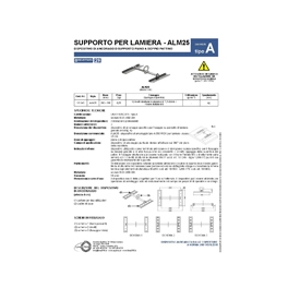 SUPPORTO PER LAMIERA - ALM25